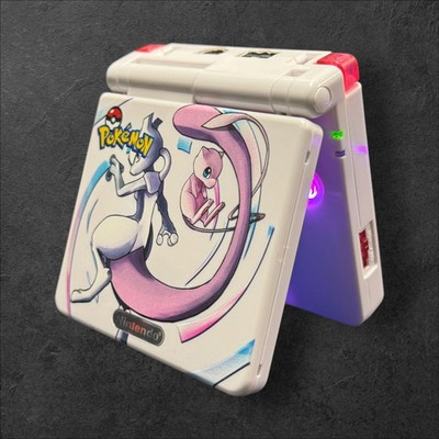 Νintendο GBA SP Game Boy Advance SP Ρokémοn Mew Mewtwo Custom Mod Console