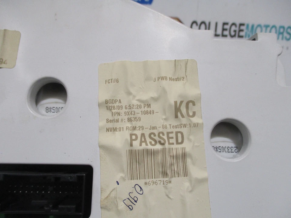 KIT ECU AUTOMATICO JAGUAR X-TYPE FACELIFT 2.2D 2008 9X43-12A650-AB 104.000 MIGLIA - Immagine 4 di 4