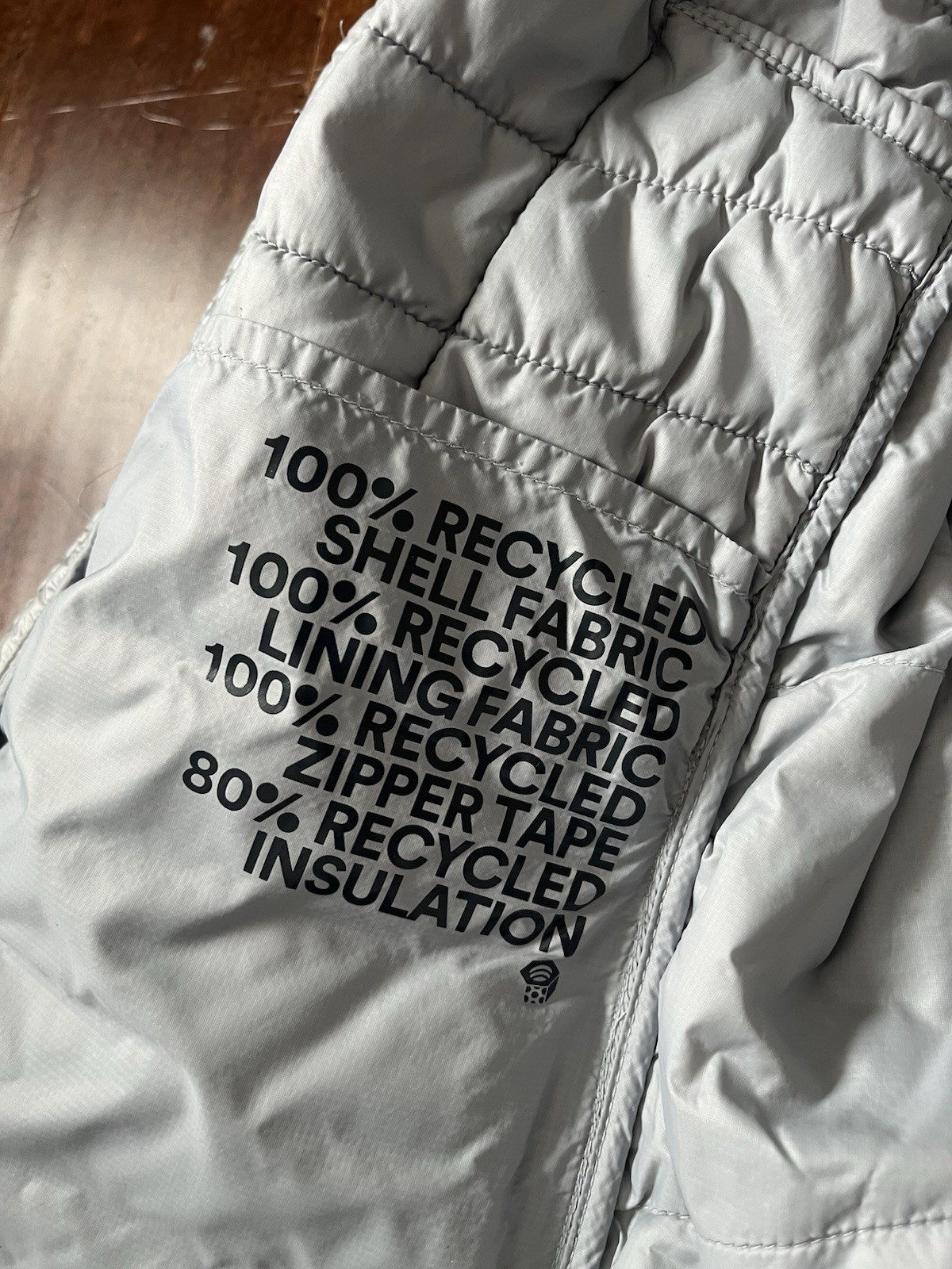 Mountain Hardware Ghost Shadow Hooded Jacket Silv… - image 6