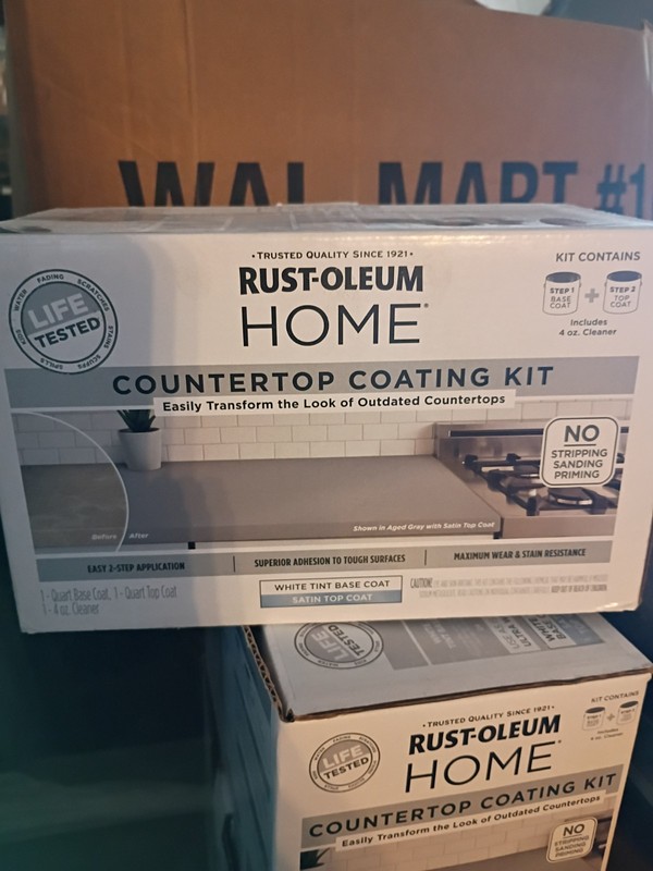 Rust-Oleum HOME Satin White Base Acrylic Countertop Paint Kit