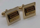 Vintage 1/20 12K Gold Filled Cufflink Set Timken 20yr Service Award Anson — photo 2