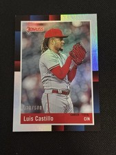2022 Panini Donruss Retro Career Stat Line /500 Luis Castillo #253 Reds