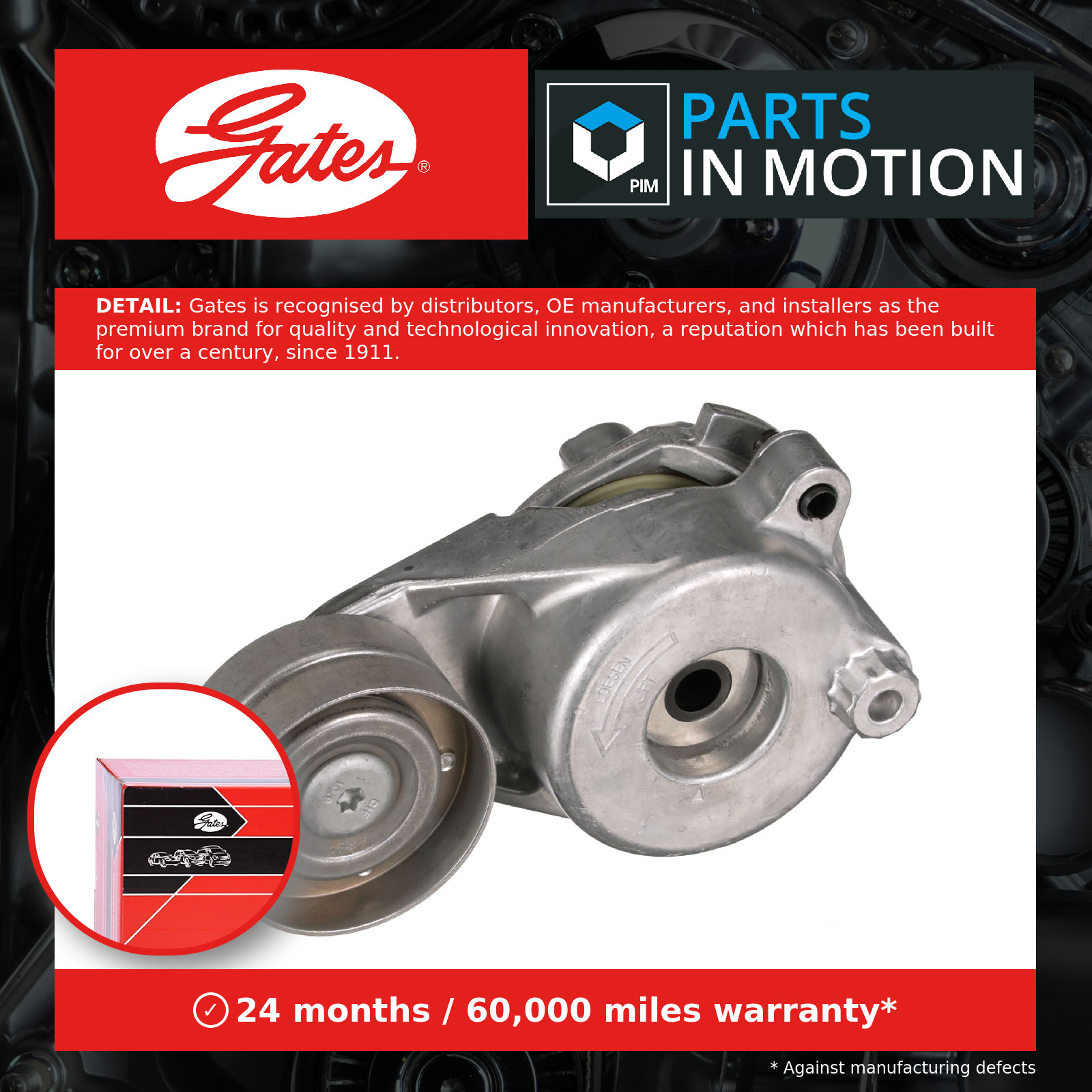 Fits GATES T39062 BELT TENSIONER V-RIBBED BELT - Image 19
