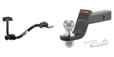 CURT Trailer Hitch Tow Kit 2in Receiver Class 3, Ball Mount, Pin & Clip - 13529
