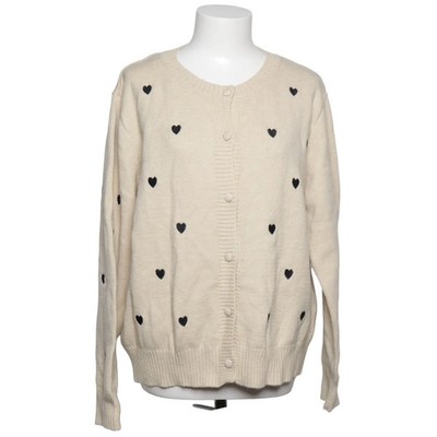 Strickjacke, Damen, Größe: XL, Beige/Schwarz, Acryl/Polyamid/Polyester #wKG