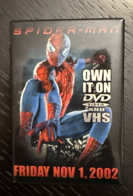 Spider-Man DVD Movie Release Pin - RARE!