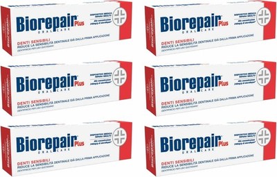 Biorepair Sensitive Teeth Daily Toothpaste  2.54 Fluid Ounces 75ml Tubes Pack...