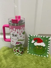The Grinch Tumbler & Puzzle W Free Stocking🔥