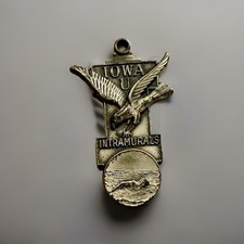 University Of Iowa 1930s Intramural Sport Medal Swimming for Necklace /Bracelet