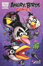 Angry Birds Comics #1A VF/NM; IDW | KISS Kids RI Variant - w/Bag+Board
