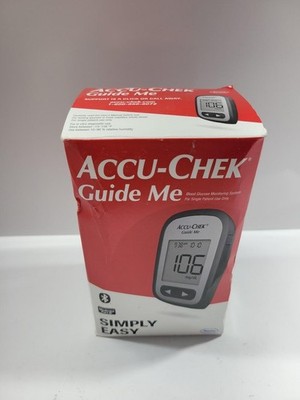 Accu-Chek Guide Me Blood Glucose Monitoring Kit Gray Bluetooth Digital Meter