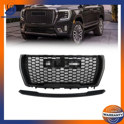 Suit For GMC Yukon/Yukon XL Denali 2021-2023  Front Bumper Grille & Hood Molding
