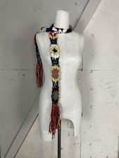 Vintage Hand Crochet Afghan Scarf