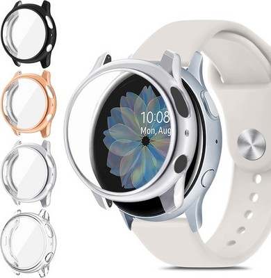 4 Pack Screen Protector for Samsung Galaxy Watch Active 2 40mm Rugged Bumper Cas