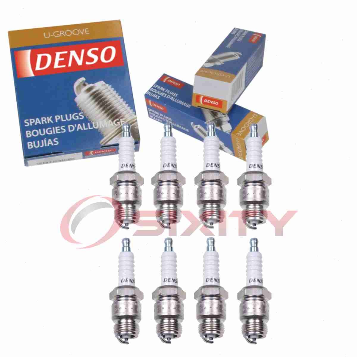 8 pc Denso Standard U-Groove Spark Plugs for 1974 Ford M-450 5.9L V8 ak
