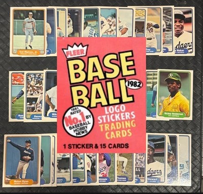 1982 Fleer MLB BASEBALL Cards Complete Your Set U Pick Cal Ripken jr  1/3