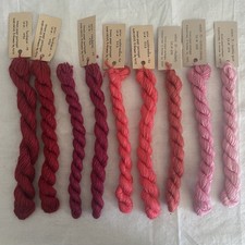 9 Skeins SILK & IVORY Needlepoint Thread Silk Merino Wool 28.8 yds VariousColors