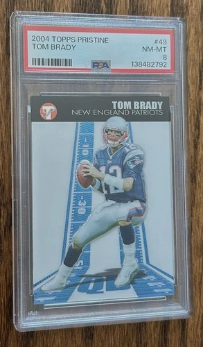 2004 Topps Pristine Tom Brady  PSA 8 NM-MINT New England Patriots