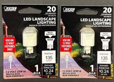  2 PACK Feit LED Landscape Low Voltage 12V 20W/2.5W Wedge Lamp Light 180 Lumens