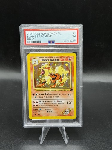 Blaine's Arcanine (Unlimited) graded PSA 7 for sale on eBay
