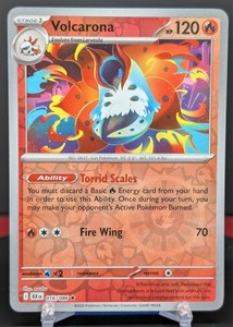 Pokemon Volcarona 016/086 Reverse Holo Black Bolt English