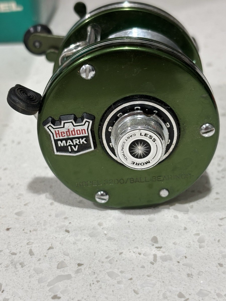 Vintage Heddon Mark IV Model 3200 Bait Casting Fishing Reel | eBay