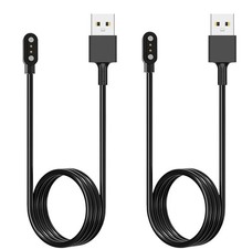 2-Pack 3.3FT Magnetic USB Charging Cable for Willful Letsfit Smart Watches