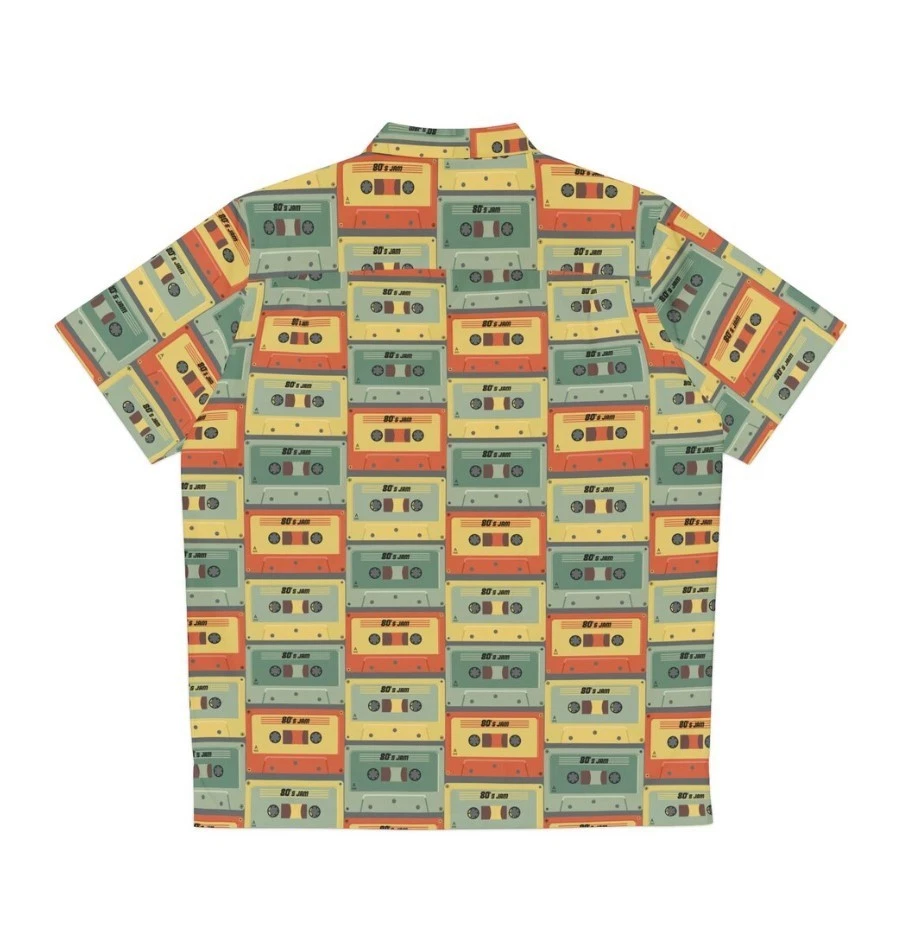 Retro Cassette Tape Men's Hawaiian Shirt