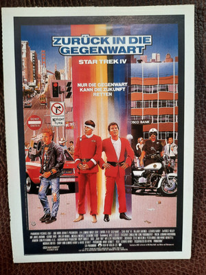 STAR TREK IV - ZURÜCK IN DIE GEGENWART | 1986 | CINEMA Karte | Shatner | Nimoy
