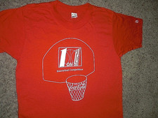 Vintage 80's COCA COLA Basketball 1 on 1 Tournament single stich Shirt Small