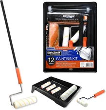 King Origin Paint Roller Kit 12-Piece Professional Painting Supplies Set - 9" & 