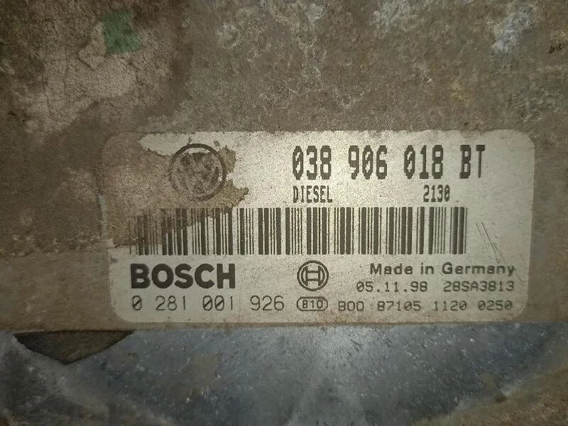 038906018BT centralina motore per SEAT TOLEDO II (1M2) 1.9 TDI 1998 5326326 - Immagine 4 di 4