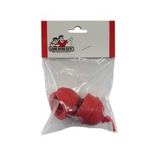 Pool Cue Chalk Holder - Red - Set of 2