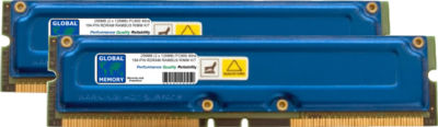 256MB (2 X 128MB) PC800 184-PIN Rambus Rdram Rimm Speicher Set Für Desktops /