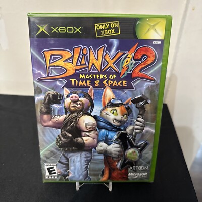 Blinx 2: Masters of Time & Space (Microsoft Xbox, 2004) New And Sealed