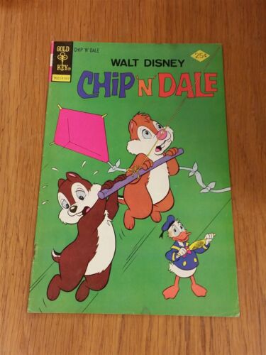 CHIP 'N' DALE #34 WALT DISNEY GOLD KEY COMICS JULY 1975 - Afbeelding 1 van 2