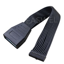 USB 2.0 20Pin Motherboard male to 20Pin USB 3.0 Housing female Adapter Cable