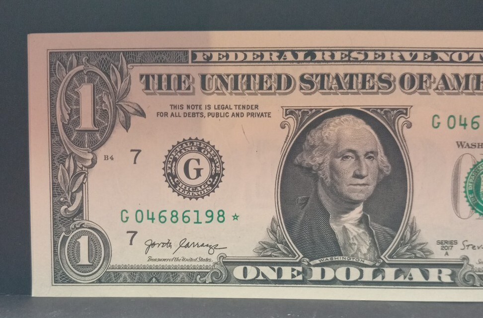 2017A Miscut Error $1 Star Note Uncirculated Sequential