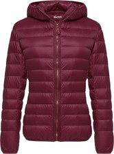 Wantdo Women’s Warm Winter Packable Puffer Down Jacket Lightweight Quilted