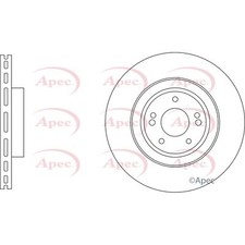 2x Brake Discs Vented For Lexus UX 250h E-Four Apec Red Front 4351276010
