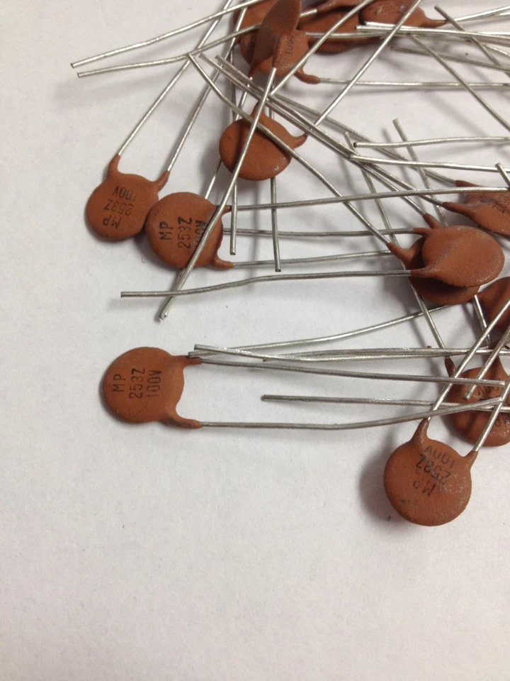 25 PCS MPI EF253Z .025uF 100V Ceramic Disc Capacitors Z5V MP 253Z 100V - Image 2 of 4
