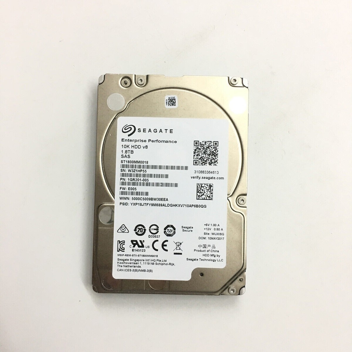 NEW ST1800MM0018 SEAGATE Enterprise 10K V8 1.8TB 12Gb/S SAS 2.5