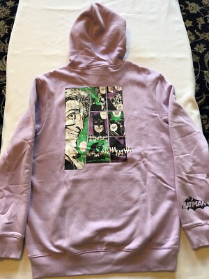BATMAN  JOKER HOODIES Print On the Back New With Tag XS, S, M, L, XL or XXL NWT