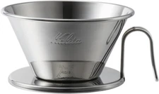 kalita Stainless Steel Coffee Dripper TSUBAME WDS-185 #05097 for 2-4 people