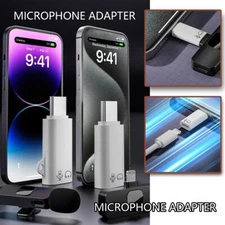 Audio Adapter 8-PIN to USB 30 OTG in 2-in-1 Microphone