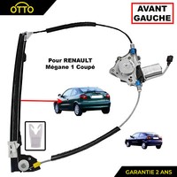 Leve Vitre Vorne Links Mit Motor FüR Renault Megane 1 Coupé 3 TüRen Noir