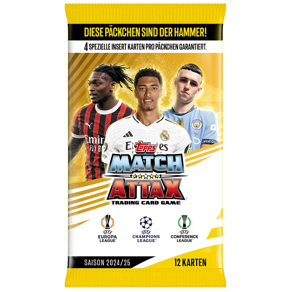 Topps Match Attax Champions League 2024/25 Trading Card Display Starter Booster