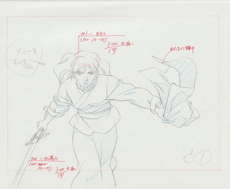 The Twelve Kingdoms Juuni Kokki Genga Douga Original Sketches Pierrot - Youko