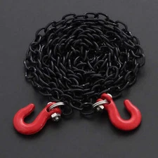 NEW Powerhobby Tow Chain W Trailer Hook Black 1/10 RC Rock Crawler Accessory