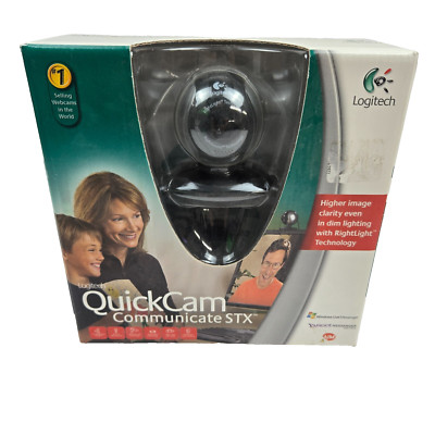 Vintage Logitech QuickCam Communicate STX Webcam - WinXP Vista